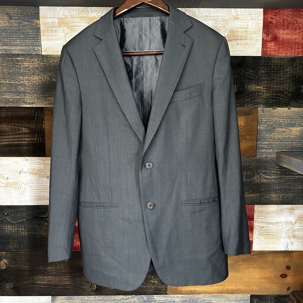 ermenegildo zegna Su Misura Blazer Grey Wool Sport Coat 50R IT 40R US